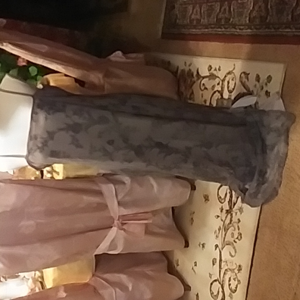 2p after five grey lace dress and jacket